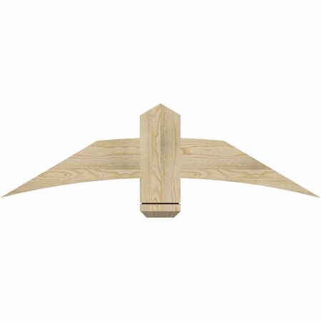 Ekena Millwork Bellingham Rough Sawn Timber Gable Bracket, Douglas Fir, 48"W x 14"H x 2"D x 6"F, 7/12 Pitch GBW048X14X0206BEL00RDF